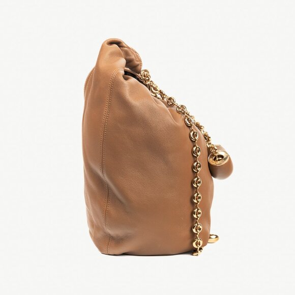 Loewe Squeeze Medium Oak Leather Shoulder Bag - Picture 4 of 16